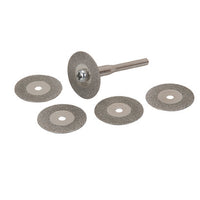 Set Fresadora o Dremel Discos de Diamante 5 Pzas