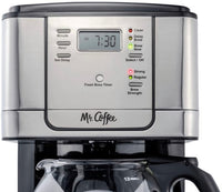 Mr. Coffee Cafetera12Tzas Acero Inoxidable Programable con Filtro Reutilizable